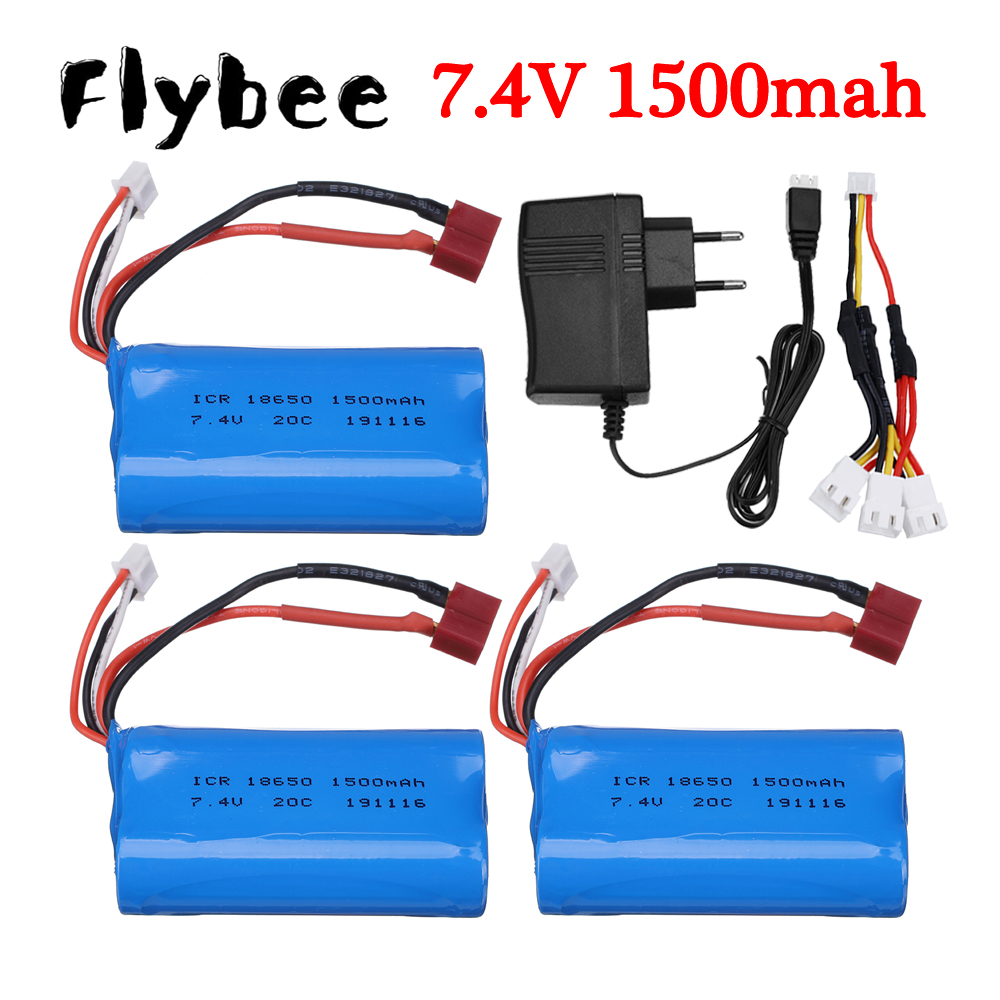 Drone Battery Li-Ion - Wltoys için 7.4V 1500mah Li-ion pil