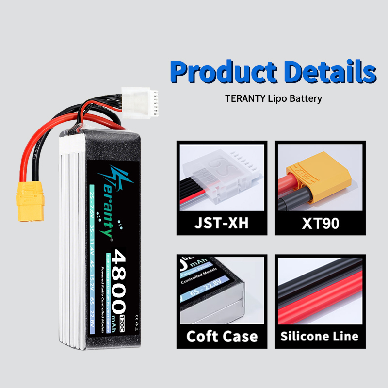 TERANTY 6S 4800mAh Lipo Pil 22 - Drone Battery Connector incelemesi ve fiyatı