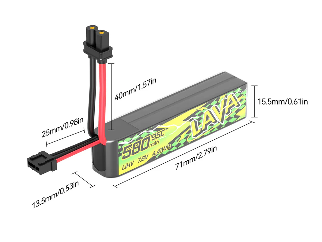 BETAFPV 95C LAVA II 2S Pil 580 - Drone Battery Li-Ion incelemesi ve fiyatı