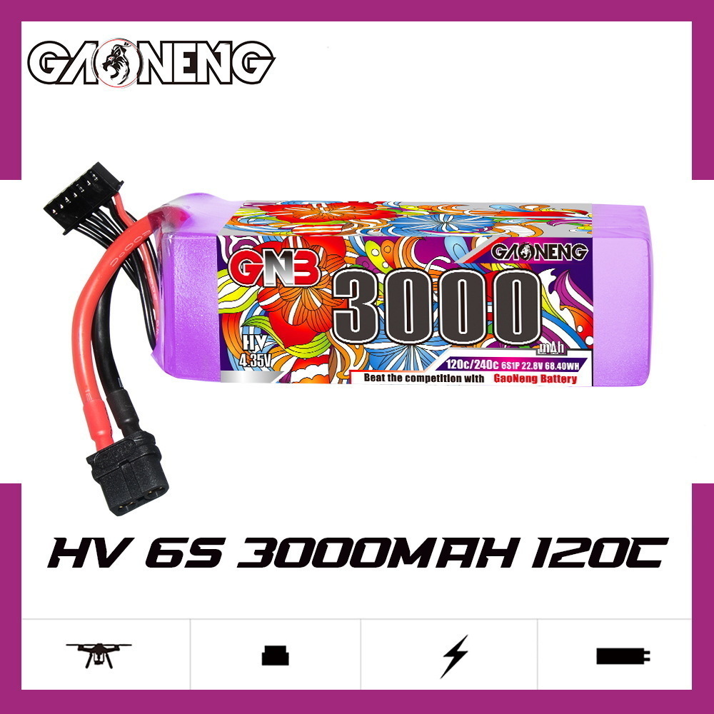GNB Lipo Pil 6S 22.8V 3000mAh  - Drone Battery Connector incelemesi ve fiyatı